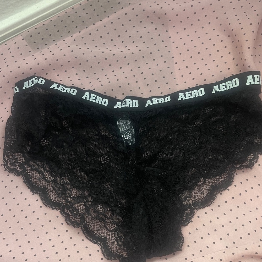 AERO black lace cheeky panties meduim  so sexy